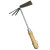 Hand Cultivator Hoe Tiller with Wood Handle