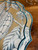 Iza Silva Bahamas Tan and Blue Placemats Sample Sale Set of 4