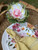 Garden Brights melamine dinner plates on table setting, colorful outdoor dining plates for porch or patio