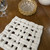 Handwoven 8" Trivet - White