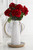K&K Interiors White Ceramic Crackled vases set of 3