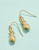pineapple earrings in gold by Spartina 449