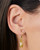 pineapple earrings in gold by Spartina 449