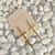 Ellison + Young Slim and Stylish Gold Cross Earrings