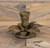 Vintage farmhouse metal bloom taper candle holder with distressed finish, 4 inches tall x 5 inches wide rustic floral design, perfect for southern, farmhouse decor dining tables or cozy home accents. Vintage farmhouse metal bloom taper candle holder with distressed finish, 4 inches tall x 5 inches wide rustic floral design, perfect for southern, farmhouse decor dining tables or cozy home accents.