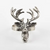 Reindeer design napkins rings in silver by Saro. Set of 4 Reindeer design napkins rings in silver by Saro. Set of 4