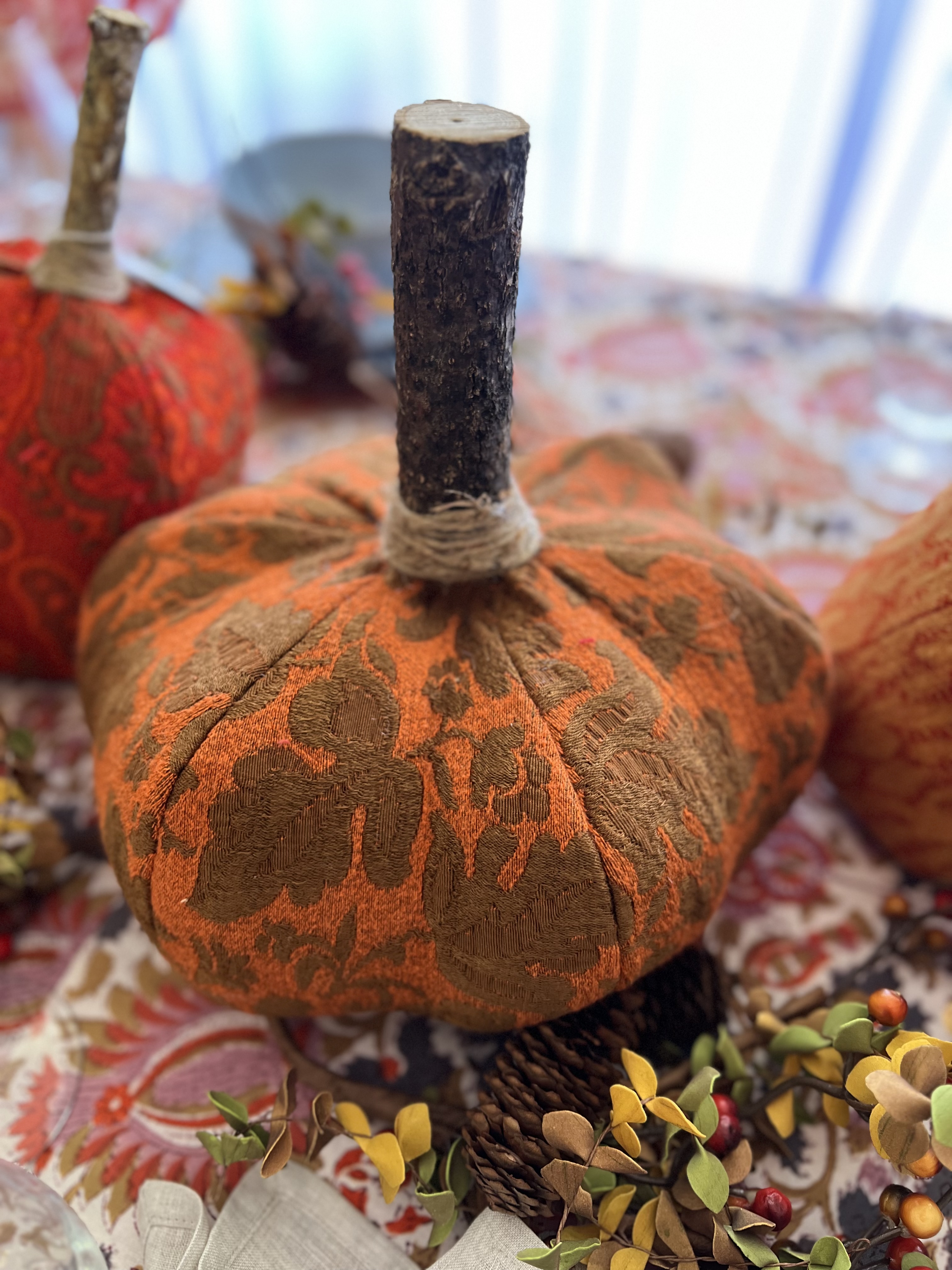 Vintage Hand Sewn Pumpkins - Extra Large 6 Panel