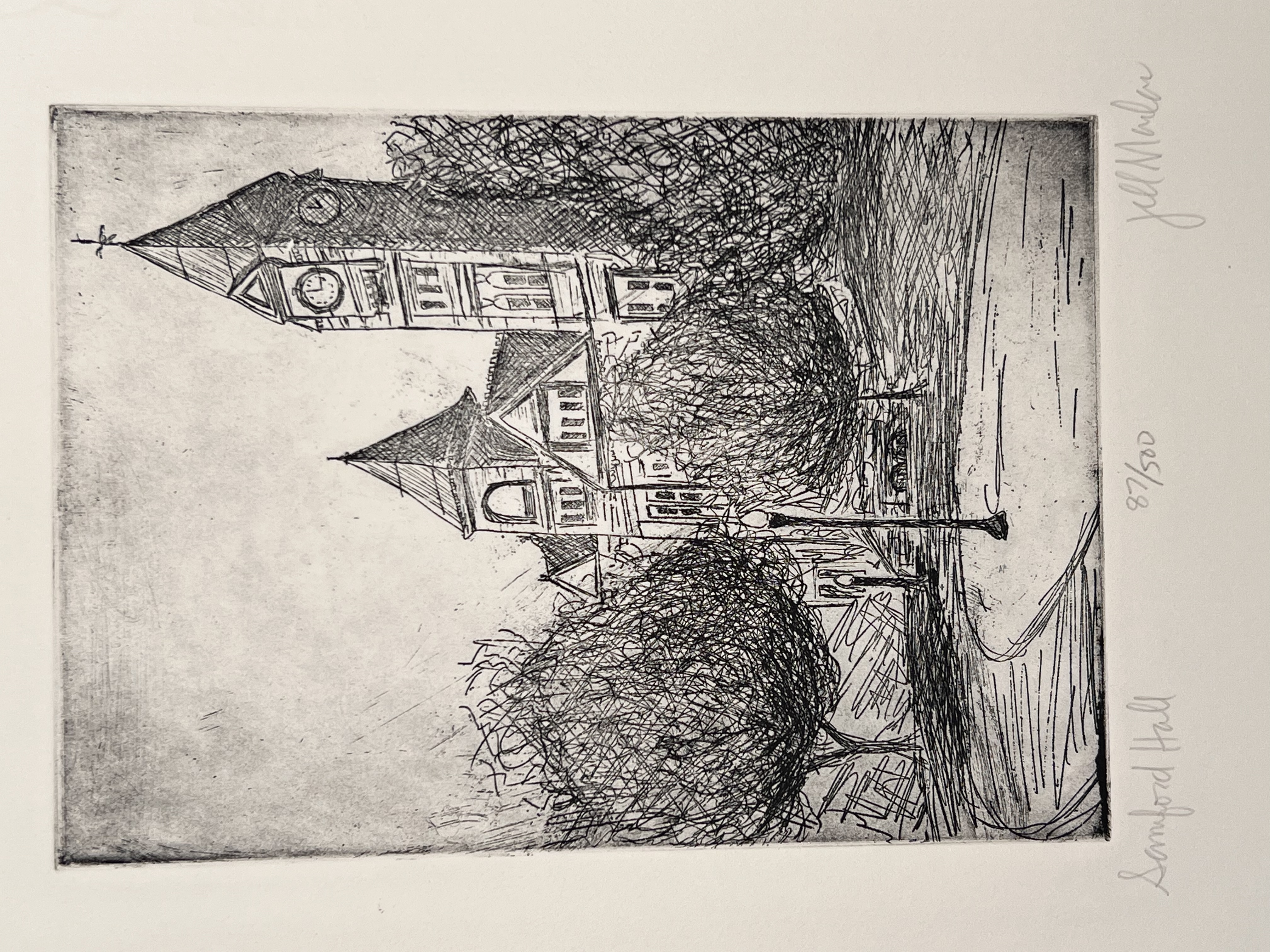 Matted Intaglio Aquatint Etchings - 11x14 – Samford Hall