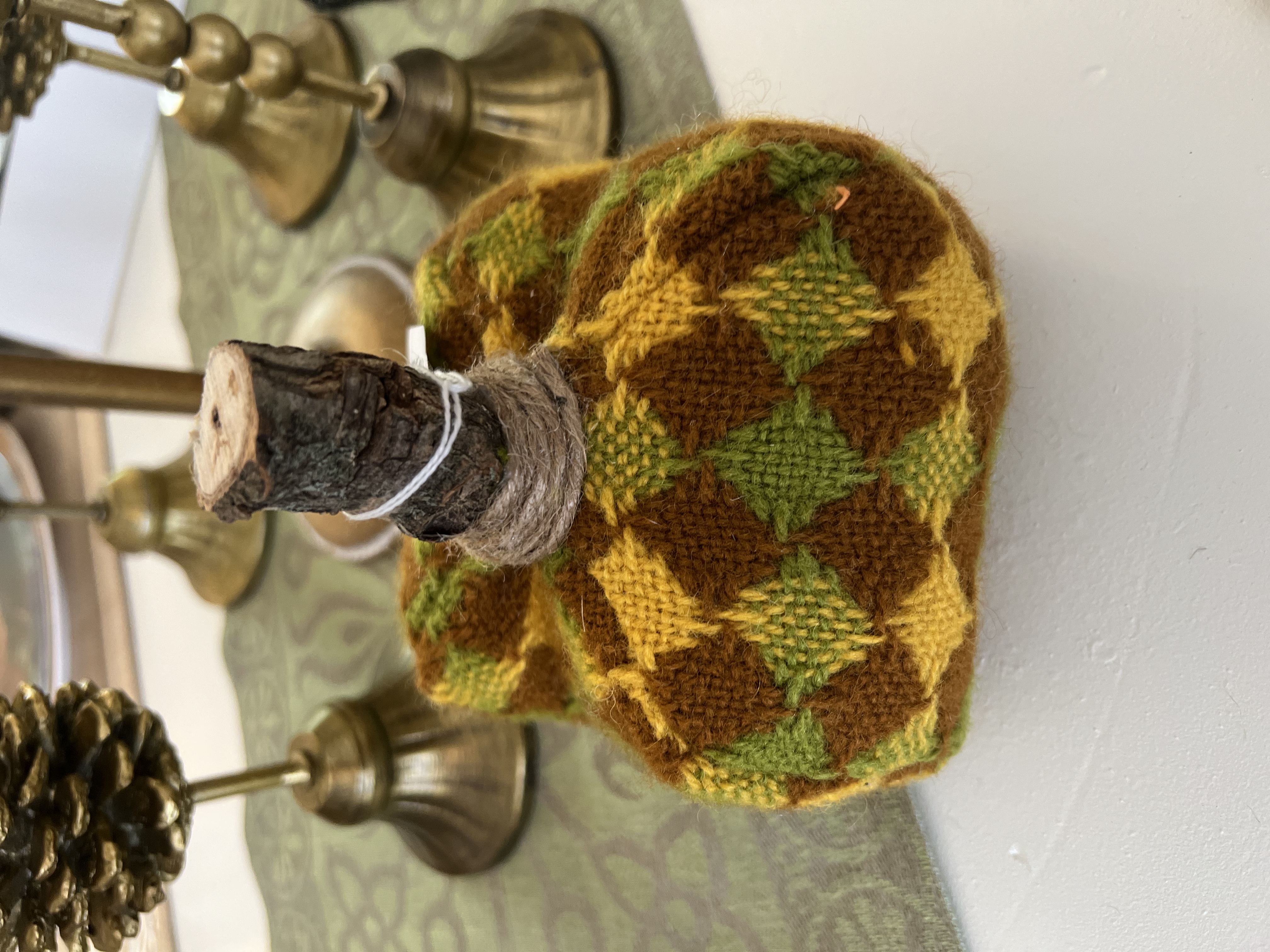 Vintage Hand Sewn Pumpkins - Small Square