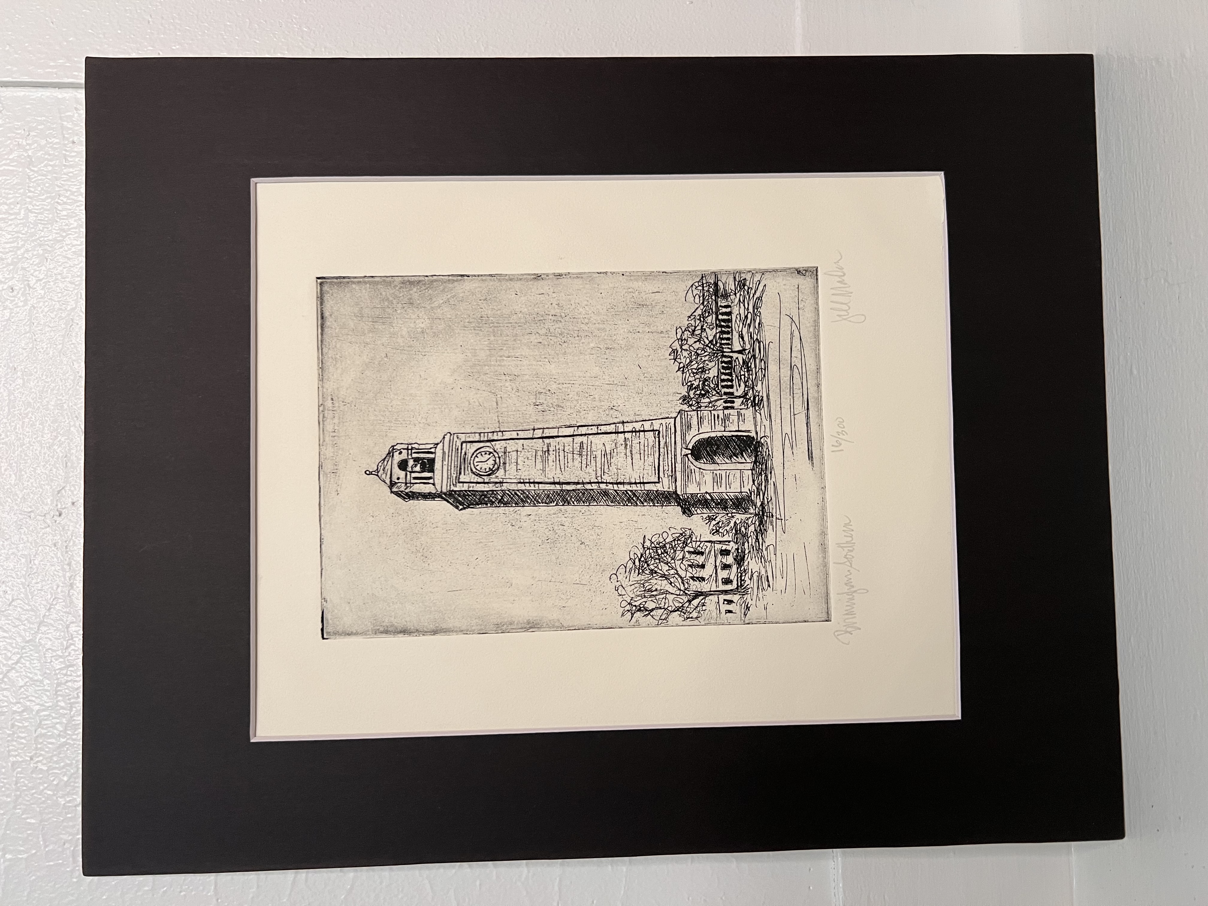 Matted Intaglio Aquatint Etchings - 11x14 – Edwards Bell Tower