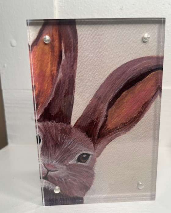 Acrylic Block Art, Small – Bunny
