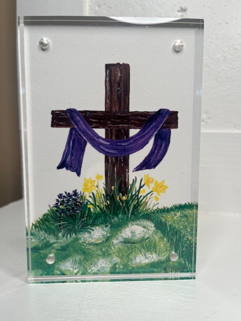 Acrylic Block Art, Small – Cross
