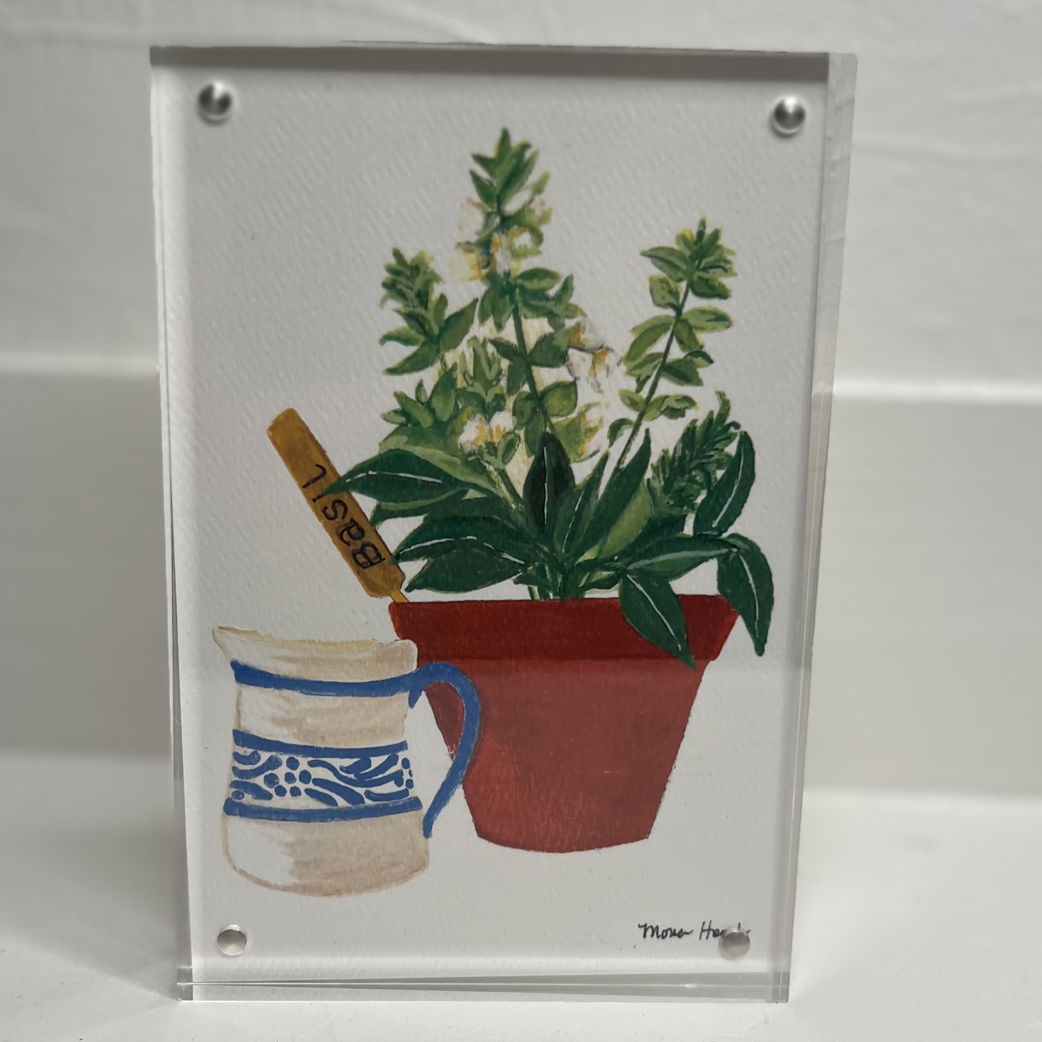 Acrylic Block Art, Small – Basil