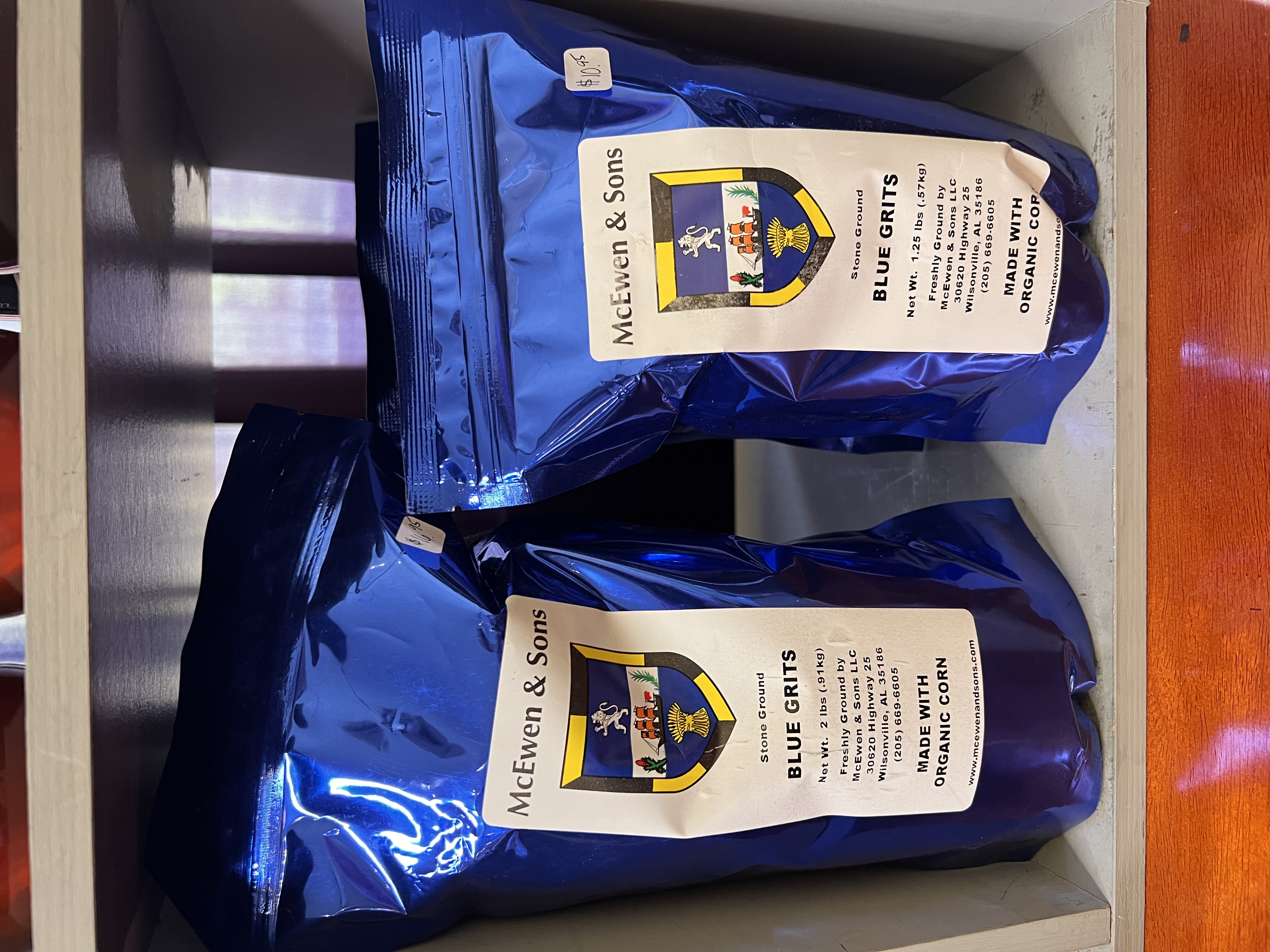 Organic Stone Ground Grits - Blue Corn