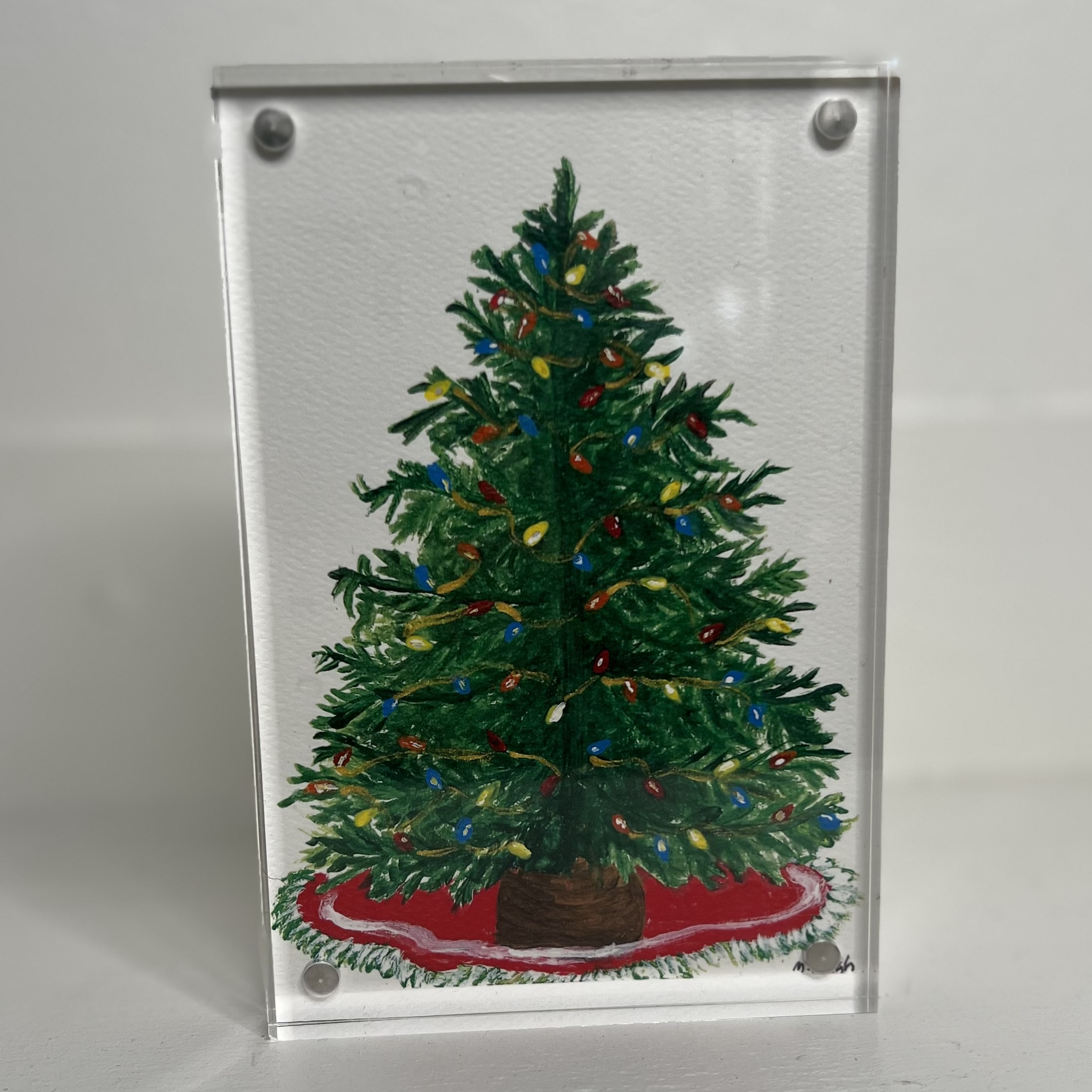 Acrylic Block Art, Small – Christmas Tree