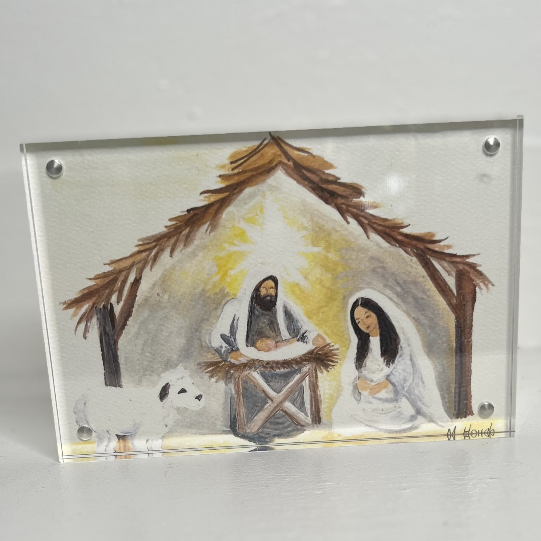 Acrylic Block Art, Small – Manger Scene