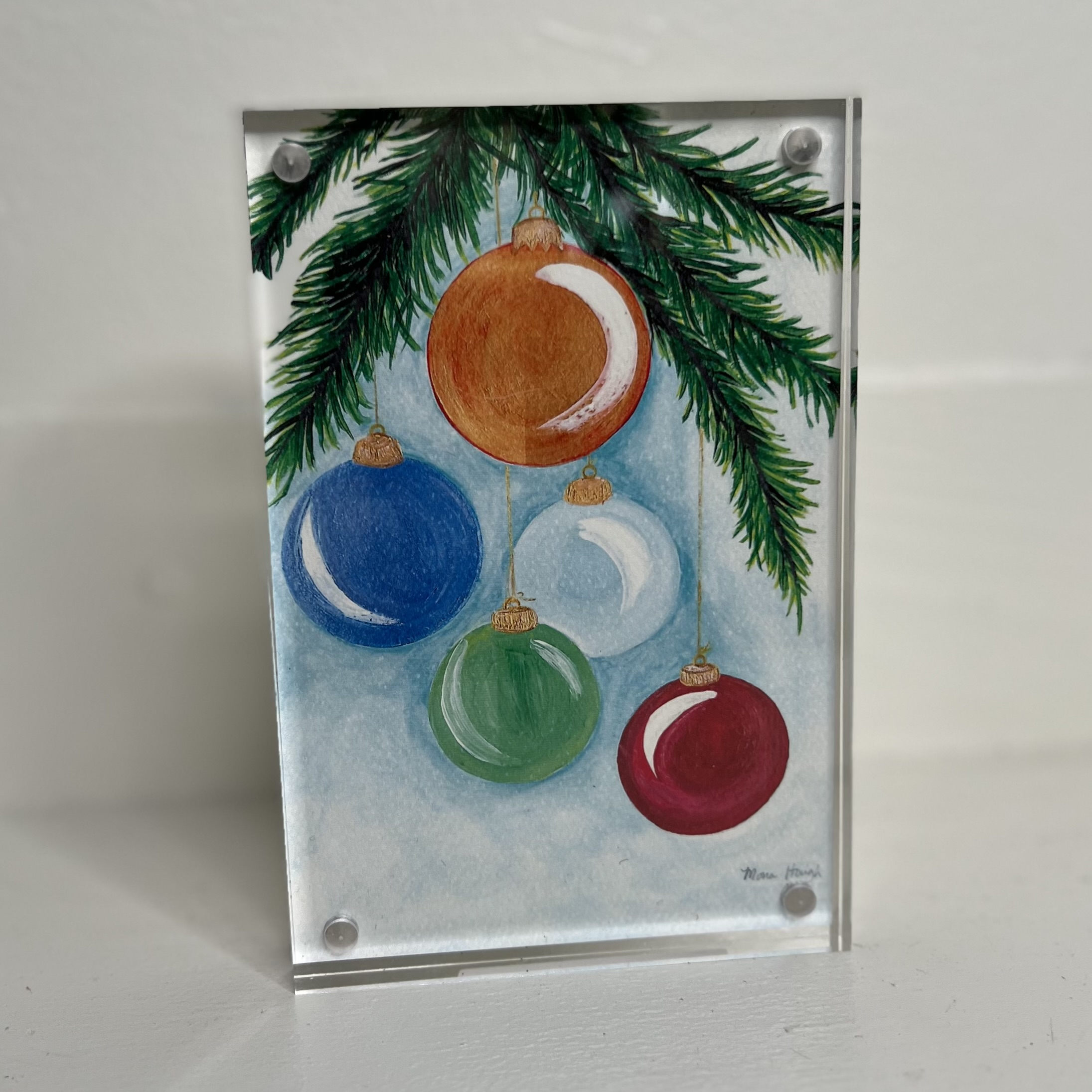Acrylic Block Art, Small – Christmas Ornament