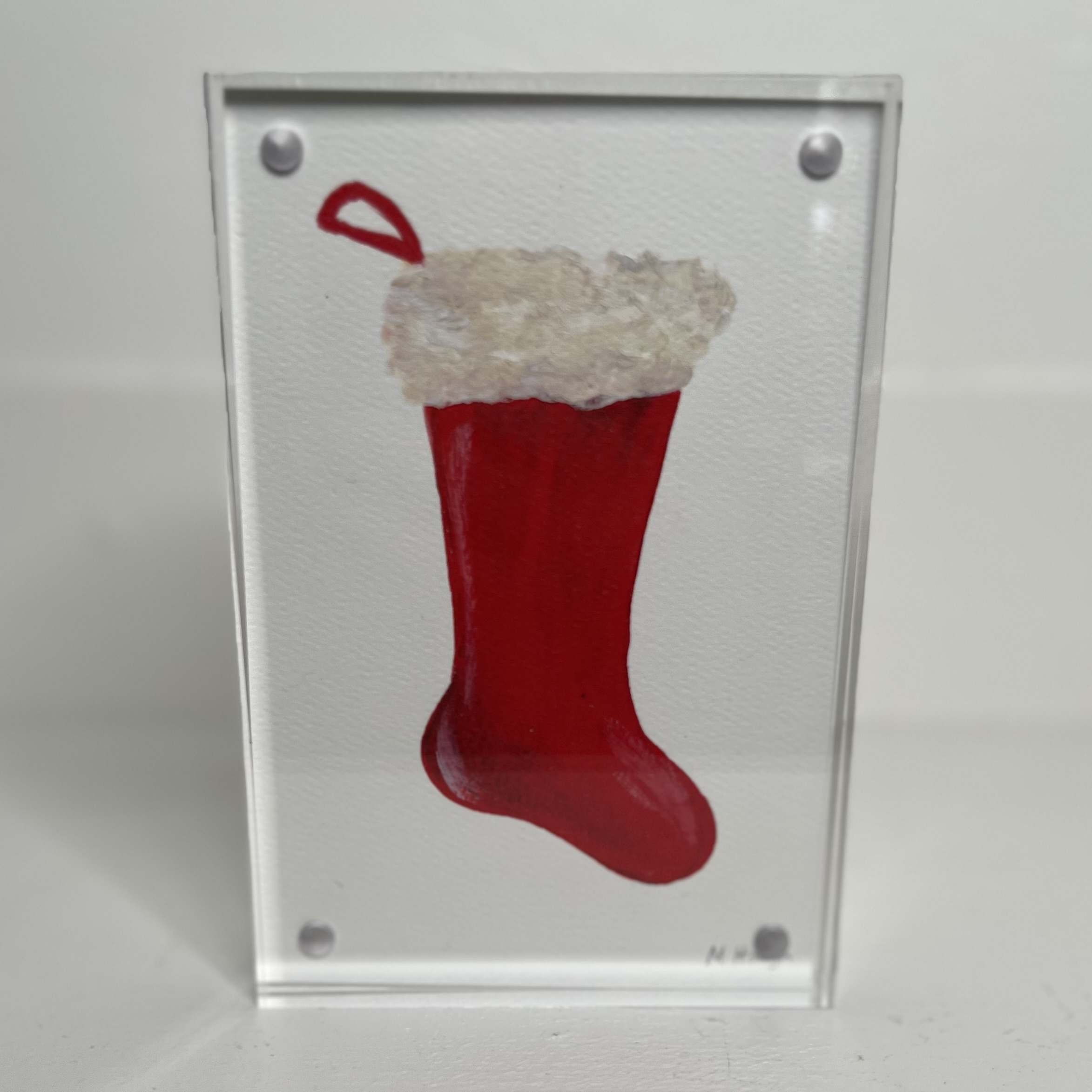 Acrylic Block Art, Small – Stocking
