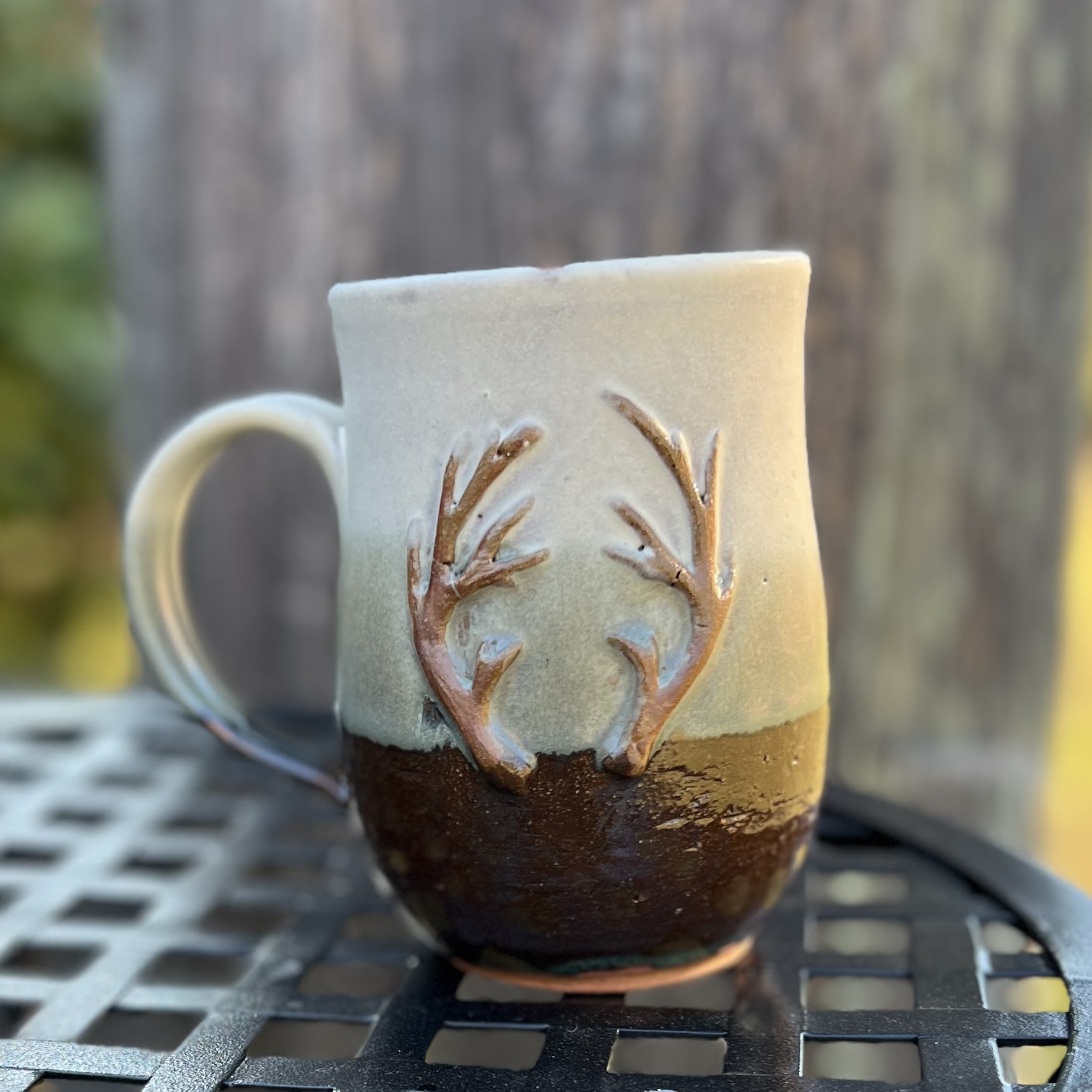 Handcrafted Deer Antler Mug by Alabama Vitrified