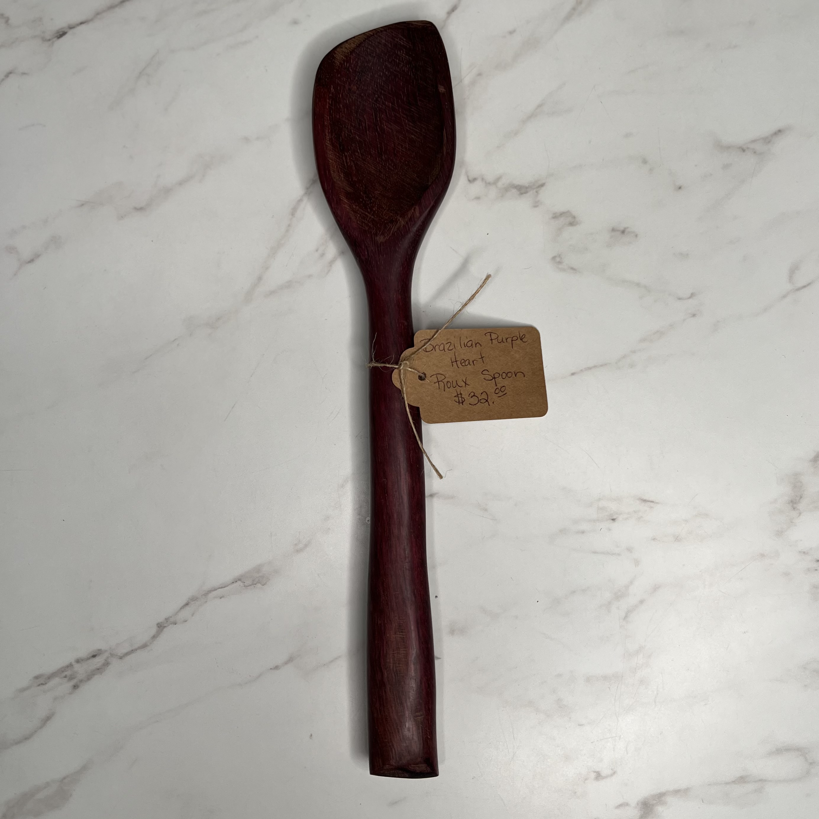 Handcrafted Wooden Kitchen Utensils and Spoons – Brazilian Purple Heart Roux Spoon