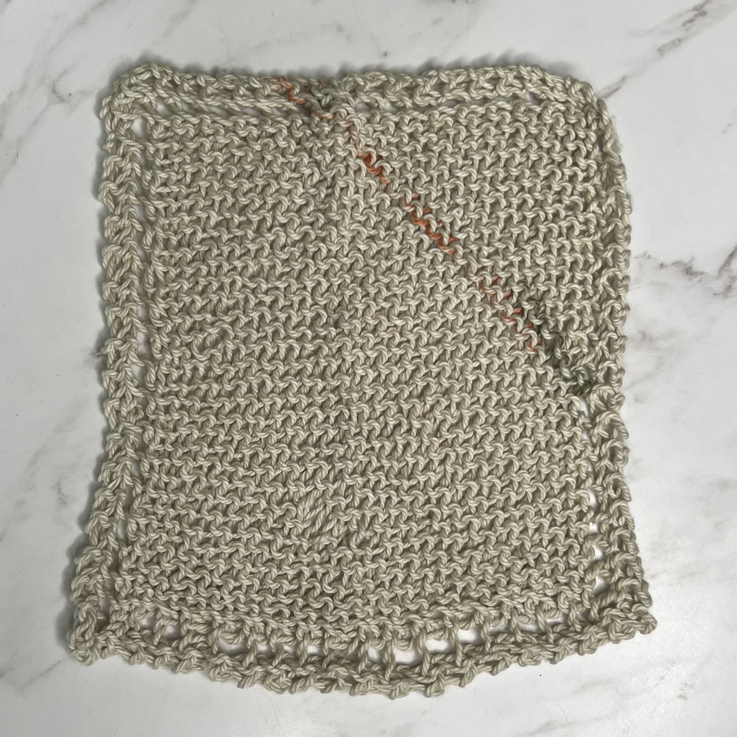 Ms. Mary Ann's Dish Cloth "Made with Love" – Tan