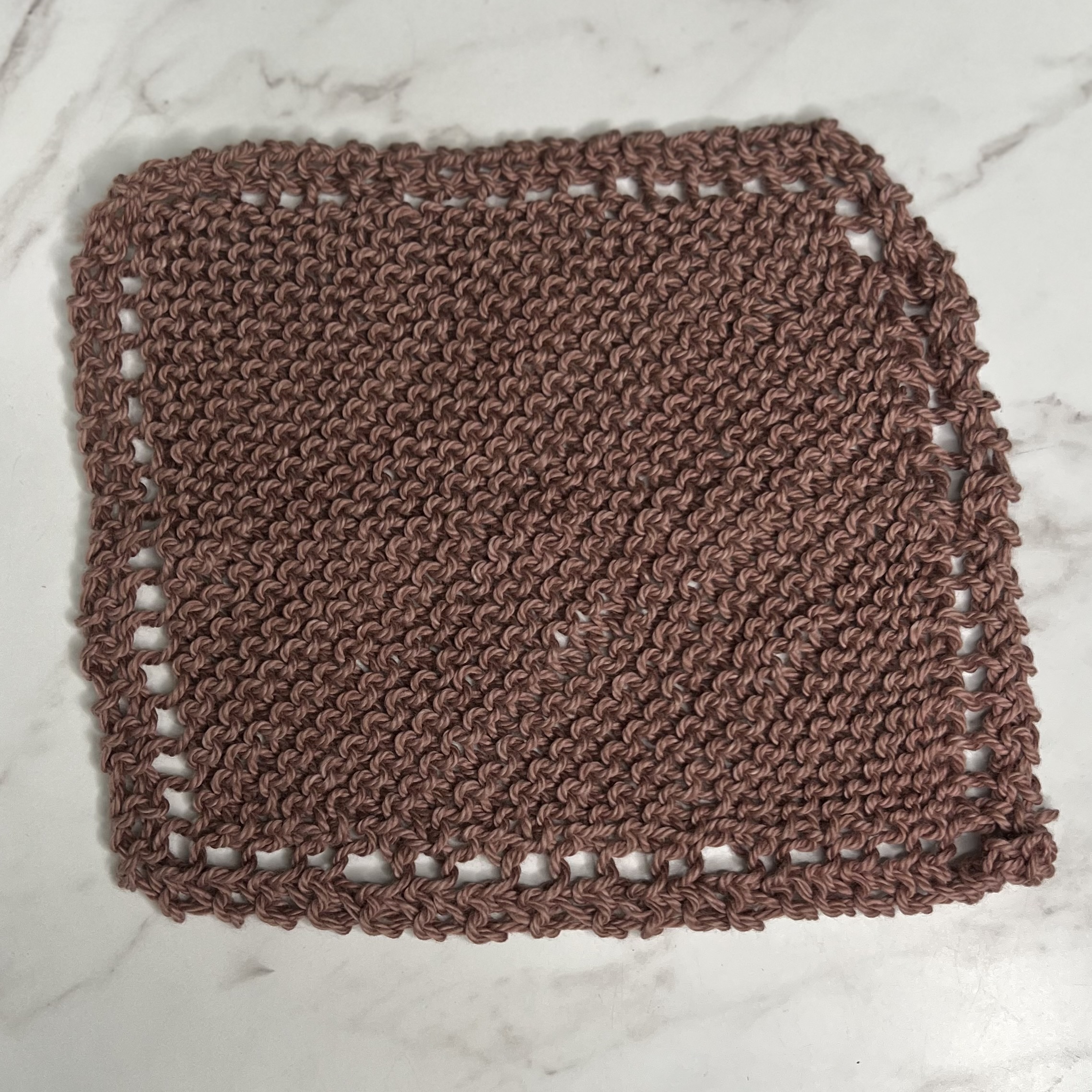 Ms. Mary Ann's Dish Cloth "Made with Love" – Brown