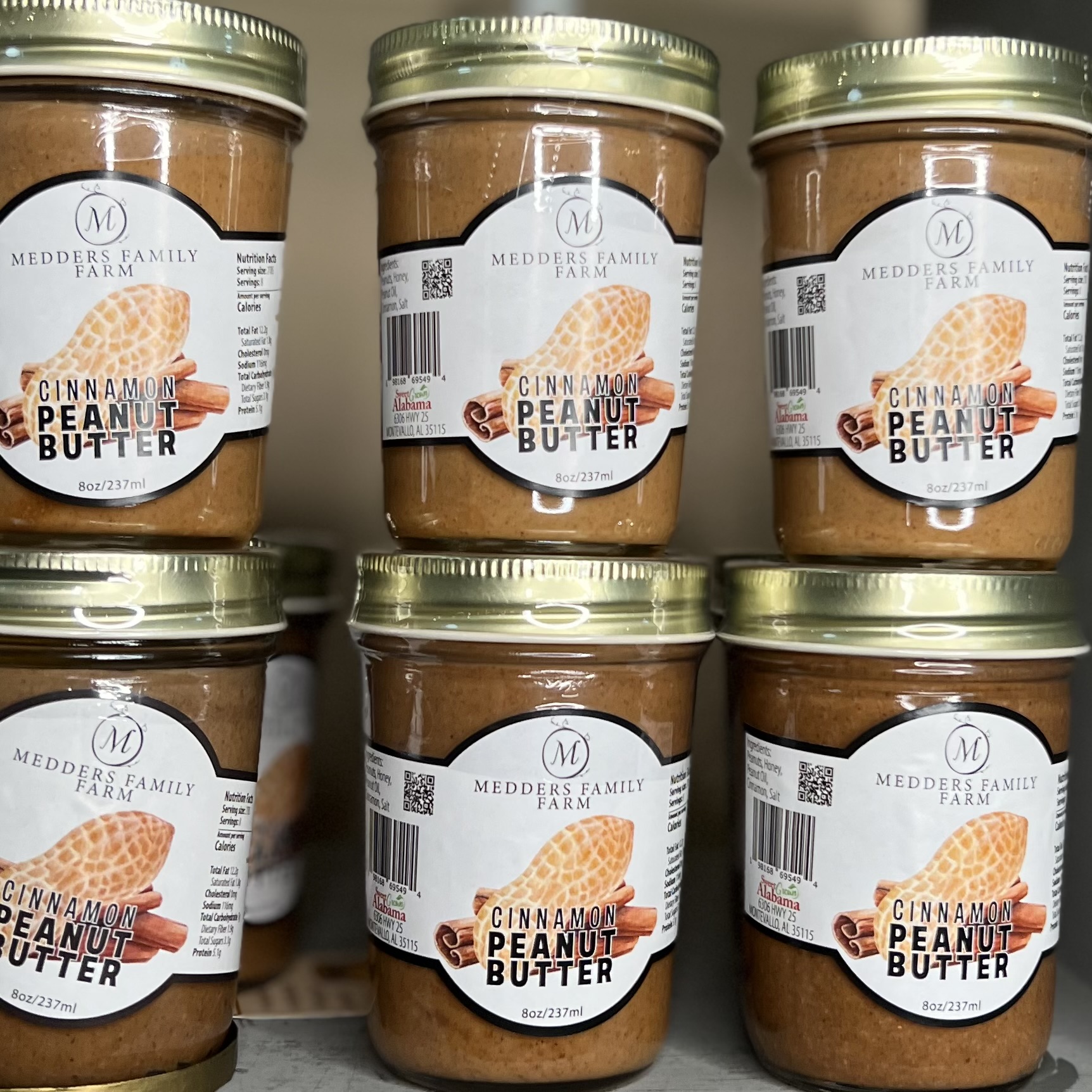 Medders Family Farm Peanut Butter – Cinnamon
