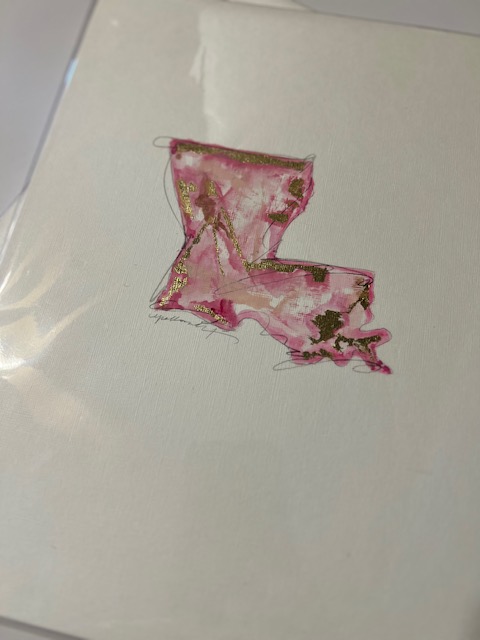 State of Louisiana Original Watercolor Painting