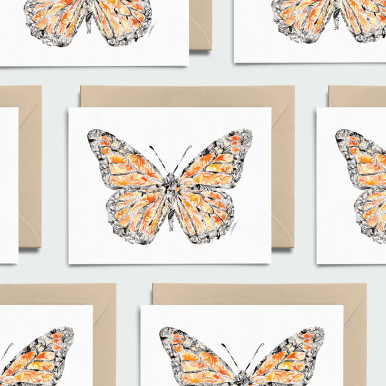 Monarch Butterfly Note Card Set