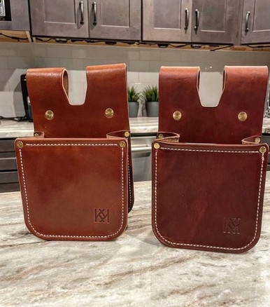 Handcrafted Heirloom Leather Wingshooter's Cartridge Bag