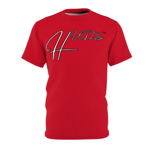 Bold Hustle Unisex Tee, Graphic Shirt for Motivated Souls, Casual Wear, Gift for Entrepreneurs, Streetwear Style, Red Hustle Tee