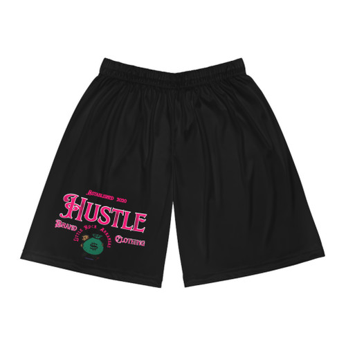 Stylish Hustle Basketball Shorts | AOP Athletic Wear, Sports Shorts, Gym Apparel, Streetwear, Casual Summer Style