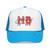 Trendy Embroidered Foam Trucker Hat for Outdoor Fun, Casual Style, Gift for Him/Her, Festivals, Summer Days, Beach Wear
