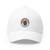 White Hustle Brand Clothing Embroidered Closed-Back Cap, Stylish Dad Hat, Trendy Streetwear, Gift for Him, Customizable Hat, Casual Summer Accessory