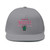 Hustle Brand Clothing Pink Stylish Flat Bill Cap with Unique Embroidery | Trendy Headwear, Casual Accessories, Gift for Him, Outdoor Fashion, Streetwear