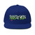 Hustle Brand Clothing Graffiti Stylish Flat Bill Cap with Unique Embroidery | Trendy Headwear, Casual Accessories, Gift for Him, Outdoor Fashion, Streetwear