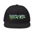 Hustle Brand Clothing Graffiti Stylish Flat Bill Cap with Unique Embroidery | Trendy Headwear, Casual Accessories, Gift for Him, Outdoor Fashion, Streetwear