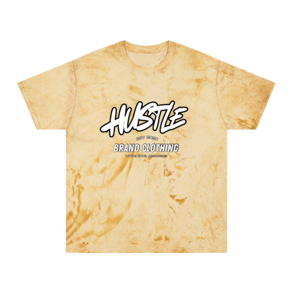 Unisex Color Blast Hustle T-Shirt - Trendy Attire, Streetwear Style, Gift for Entrepreneurs, Weekend Casual Wear, Unique Tie-Dye Tee