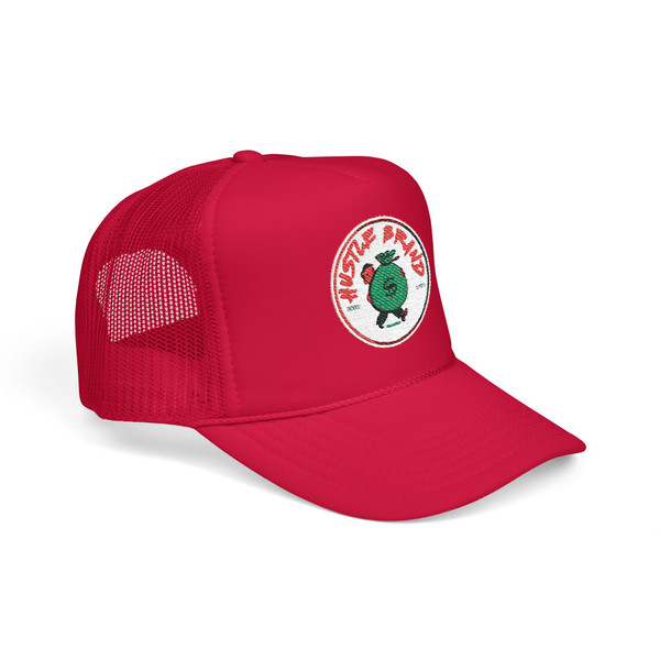 Vibrant Embroidered Foam Trucker Hat, Casual Outdoor Gear, Gift for Festival Lovers, Summer Accessory, Hipster Hat, Stylish Headwear