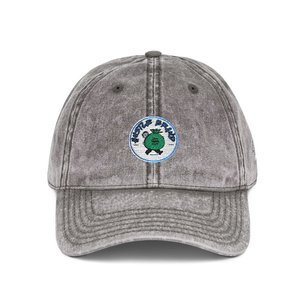 Blue Hustle Brand Clothing Vintage Embroidered Cap, Retro Style Hat, Casual Headwear, Gift for Him/Her, Summer Accessory, Outdoor Fun