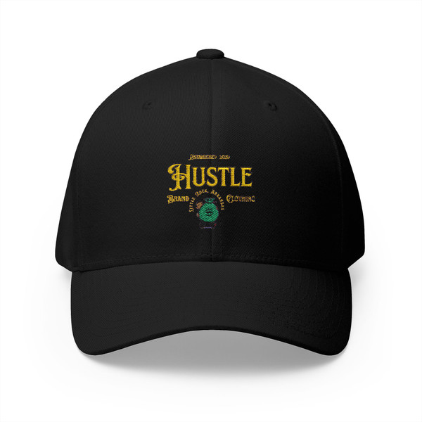 Yellow Hustle Brand Clothing Stylish Embroidered Cap, Trendy Hat for Summer, Gift for Friends, Custom Cap for Events, Streetwear Accessory