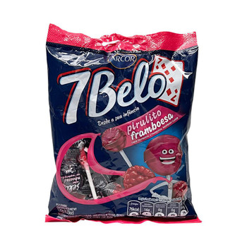 7 Belo Pirulitos Framboesa 120g