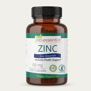 ELP Essential - Zinc 50mg Immune Support & Antioxidant 100 Capsules