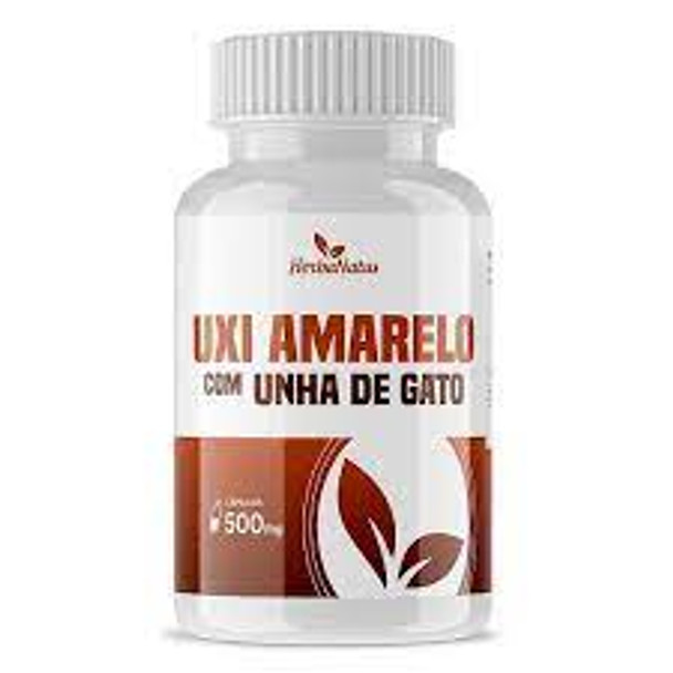 UXI AMARELO com UNHA DE GATO - HerbalNatus 500mg - 120Capsulas UXI AMARELO com UNHA DE GATO - HerbalNatus 500mg - 120Capsulas