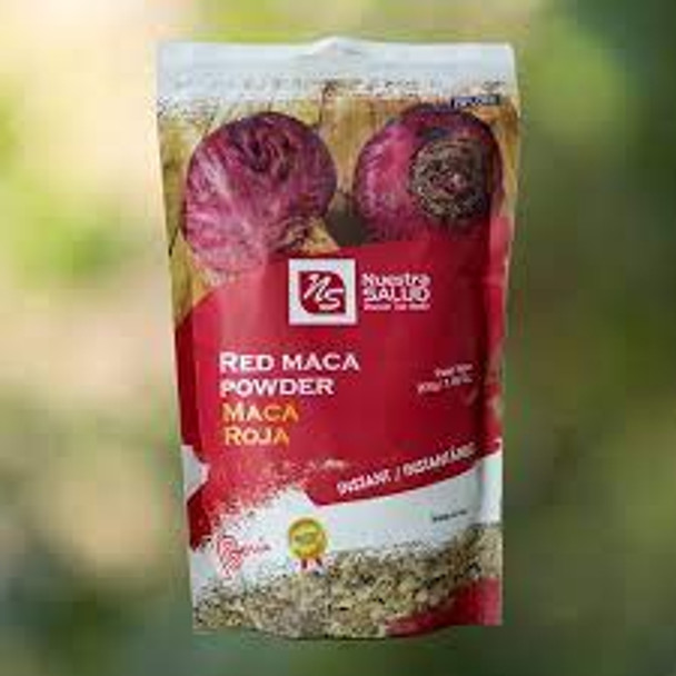 NS Nuestra Salud RED Maca Powder/Maca Roja/ Maca Vermelha 200g