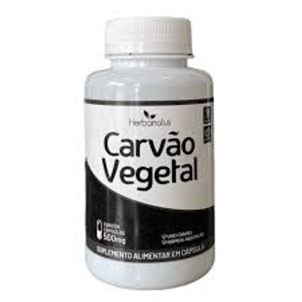 CARVAO VEGETAL - HerbaNatus 500mg - 120Capsulas