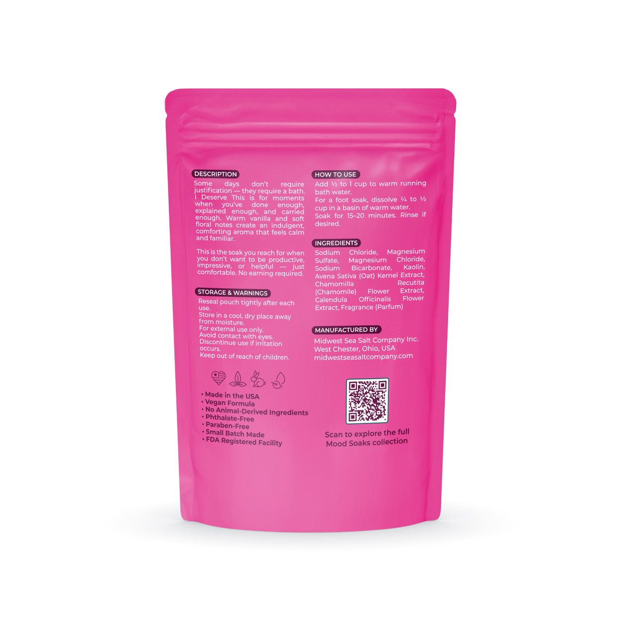 I Deserve This Bath & Foot Soak | Vanilla Orchid Mineral Soak