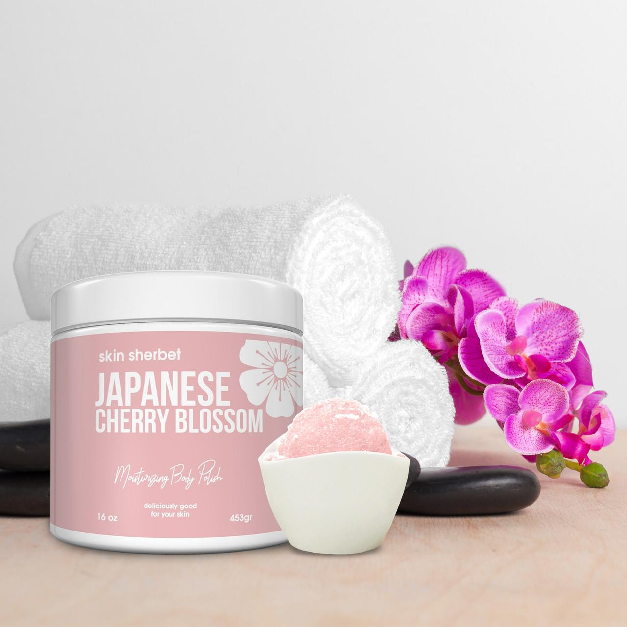 Skin Sherbet Japanese Cherry Blossom Scrub | Midwest Sea Salt