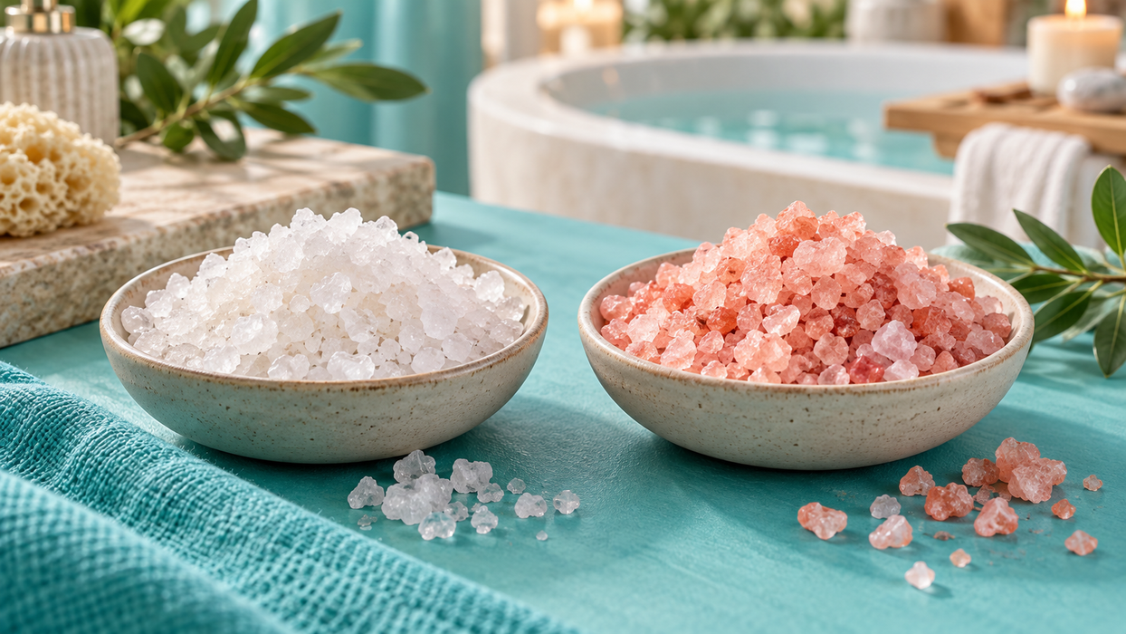 Dead Sea Salt vs. Himalayan Salt: What’s the Difference in a Bath Soak?