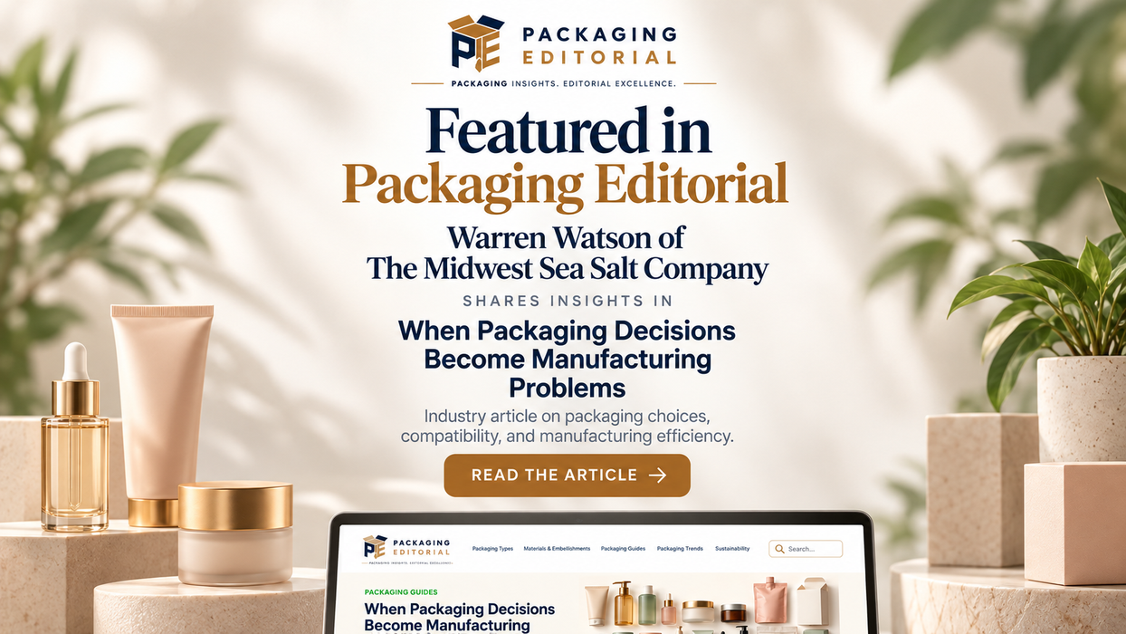 Midwest Sea Salt Company President Featured in Packaging Editorial